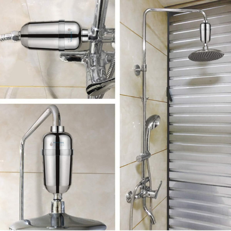 فلتر استحمام متطور للمياه العسرة