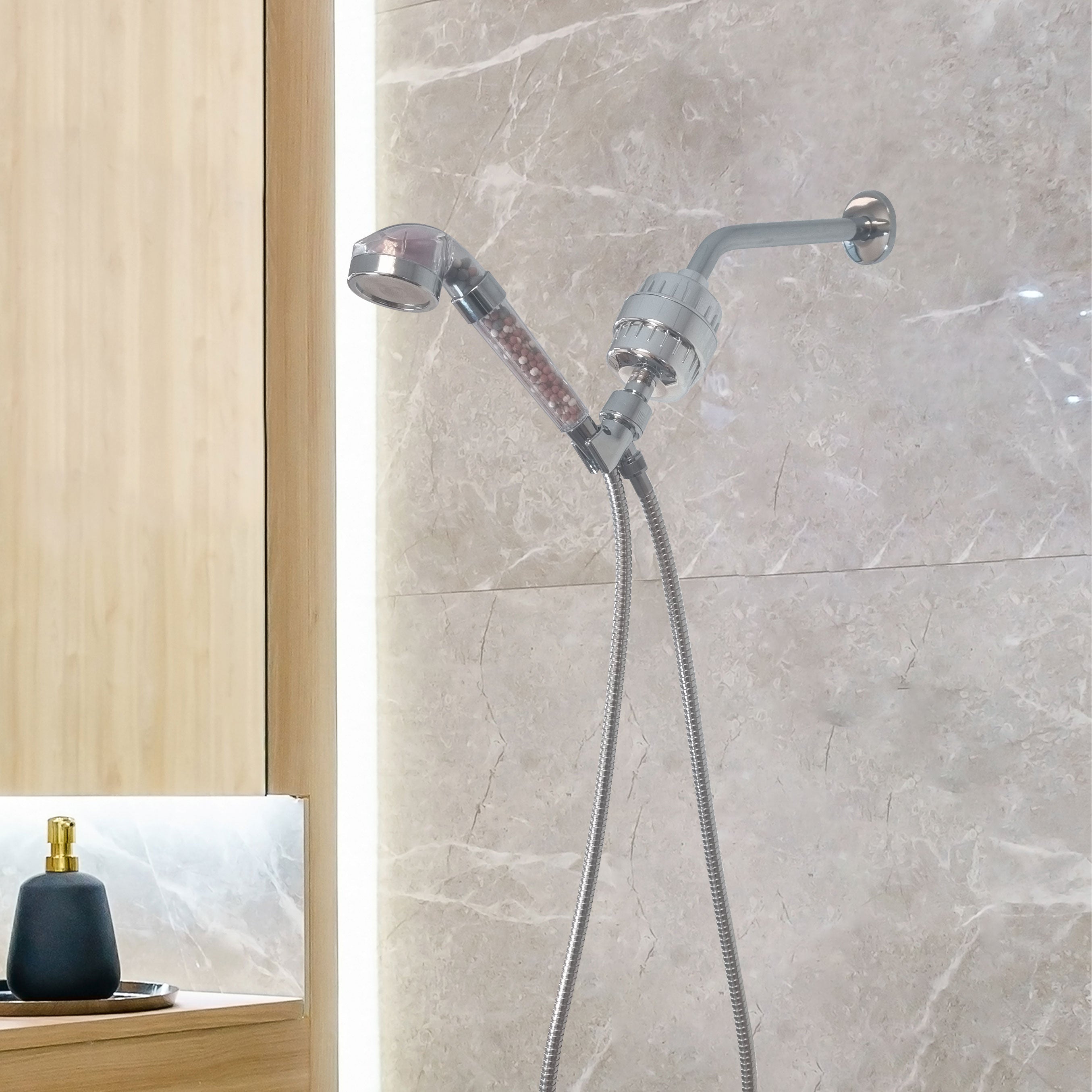 LED Ionic Dufferhead مجموعة دش كاملة