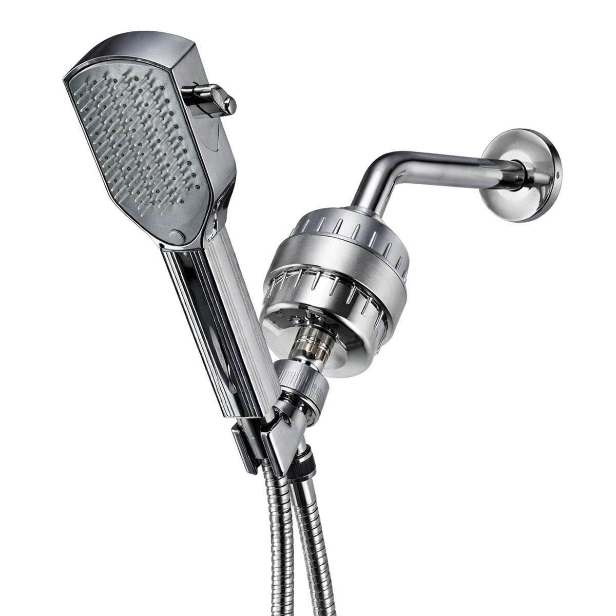 مجموعة الدش الكاملة لرأس الدش المشط لفك تشابك الشعر