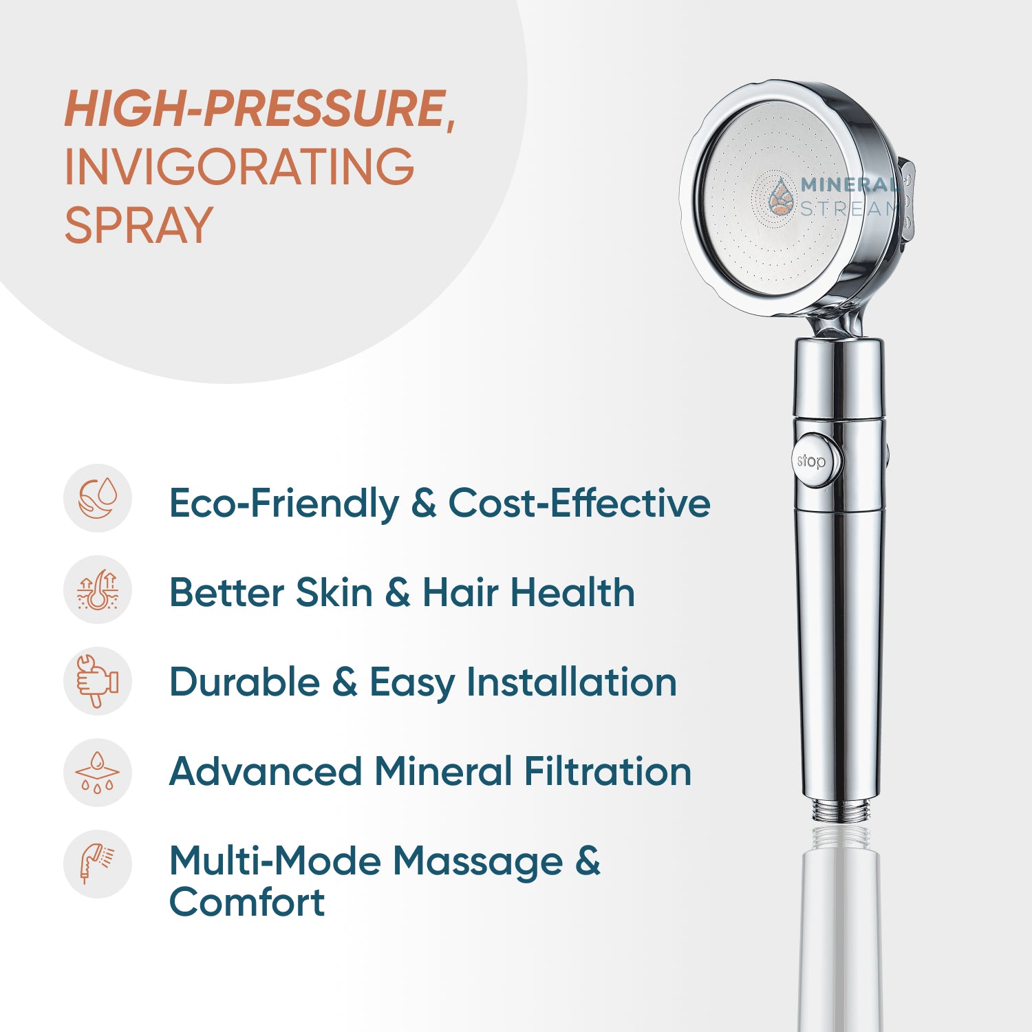 رأس الدش MineralStream™ 3.0 المُرشح