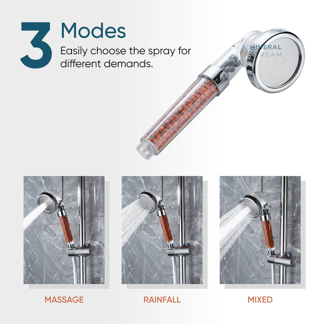 رأس الدش الأيوني MineralStream™