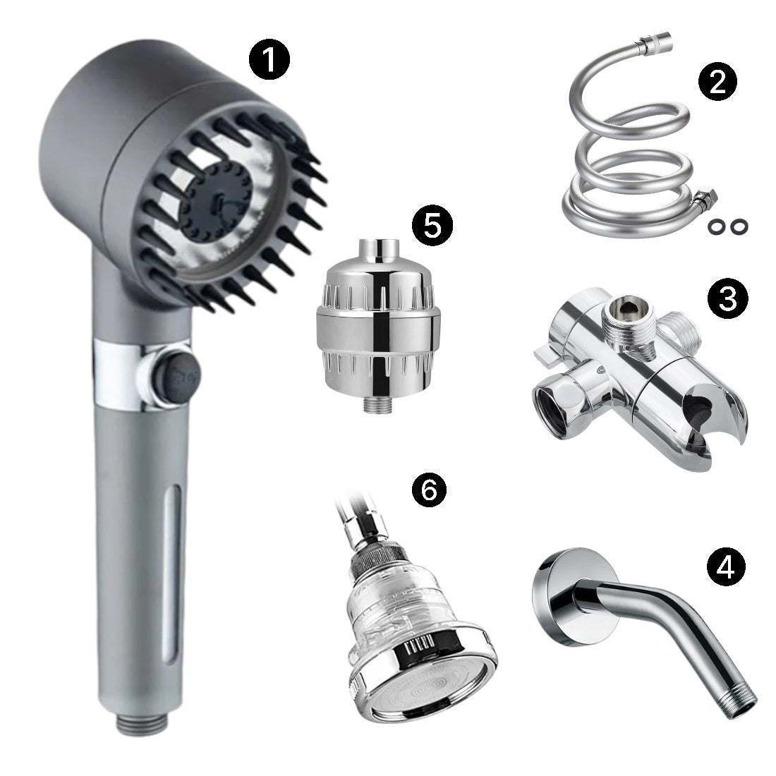 رأس الدش المفلتر للتدليك من مينيرال ستريم