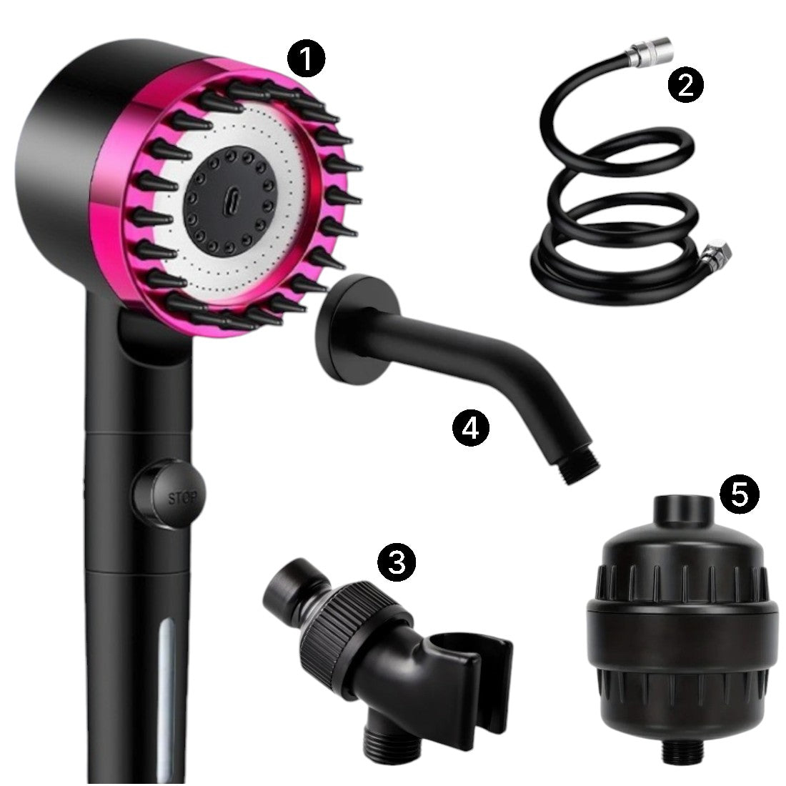 رأس الدش المفلتر للتدليك من مينيرال ستريم