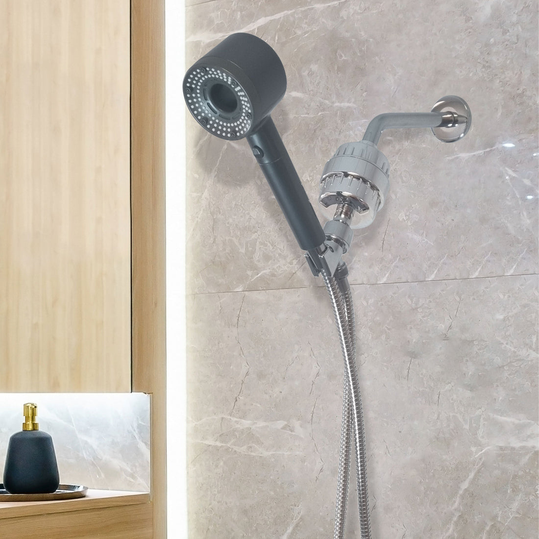 مجموعة الدش الكاملة المفلترة من Hey Pure