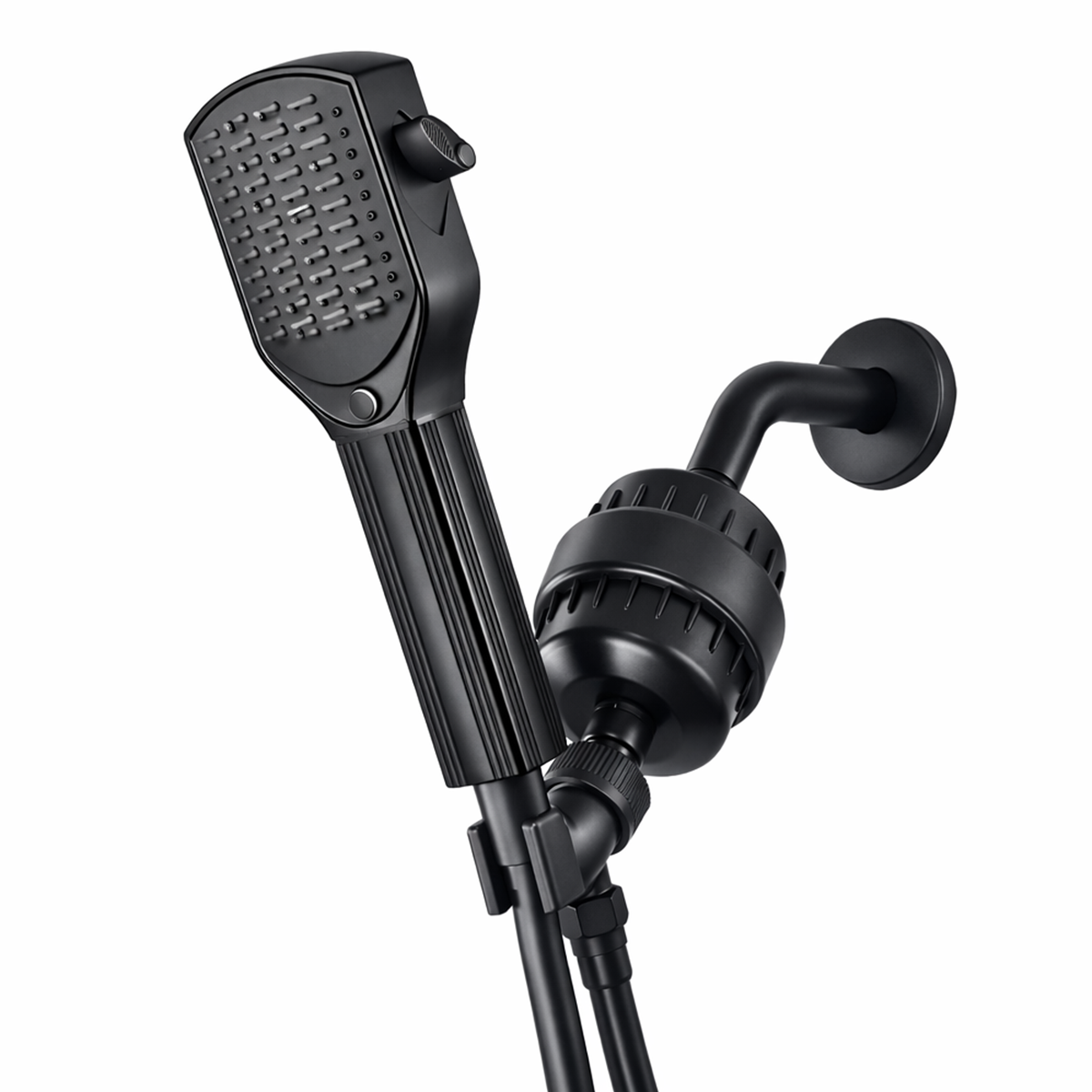 مجموعة الدش الكاملة لرأس الدش المشط لفك تشابك الشعر